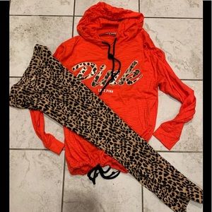 VS Pink Leopard Set